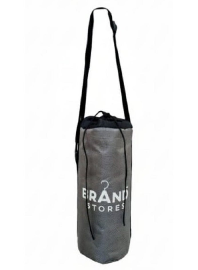 Brand Stores غطاء زجاجة حراري معزول للحرارة والبارد - رمادي وأسود - Image 1