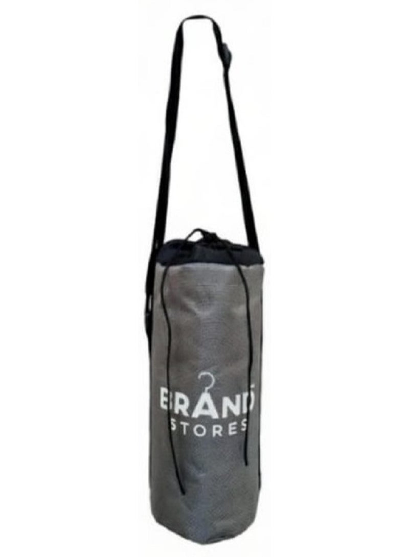 Brand Stores غطاء زجاجة حراري معزول للحرارة والبارد - رمادي وأسود - Image 1