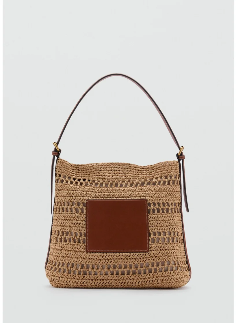 مانجو Natural Fibre Shoulder Bag