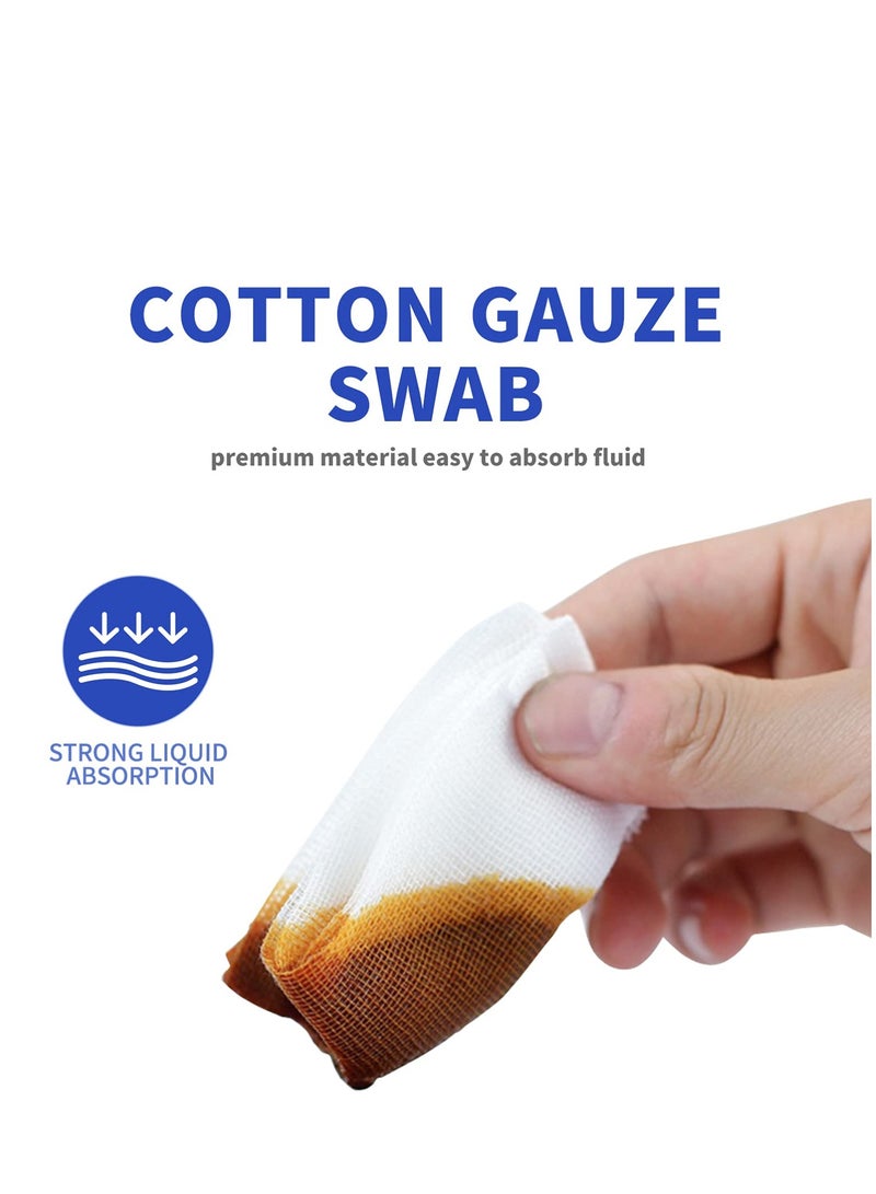 VIUAUAX 30pcs Gauze Pads Disposable Sterile Cotton Gauze Swabs Individually Wrapped Wound Care Dressing Gauzes for First Aid  - Image 5