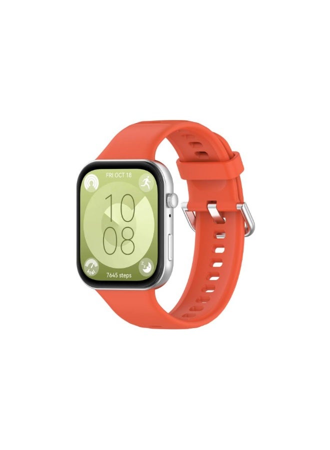 HW 4 PCS Soft Silicone Straps Suitable For Huawei Fit 3/Fit 4/Fit 4 Pro, Waterproof, Breathable, And Adjustable Sports Strap - Image 4