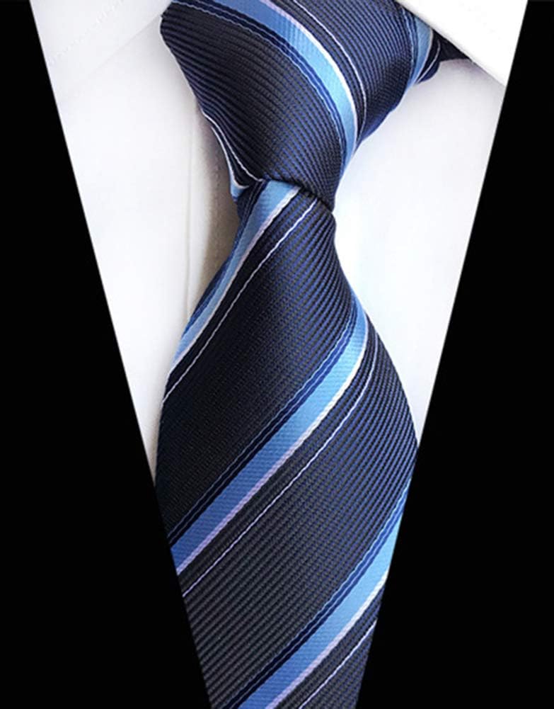 Adulove Men's Necktie Classic Silk Tie Woven Jacquard Neck Ties 6 PCS - Image 3