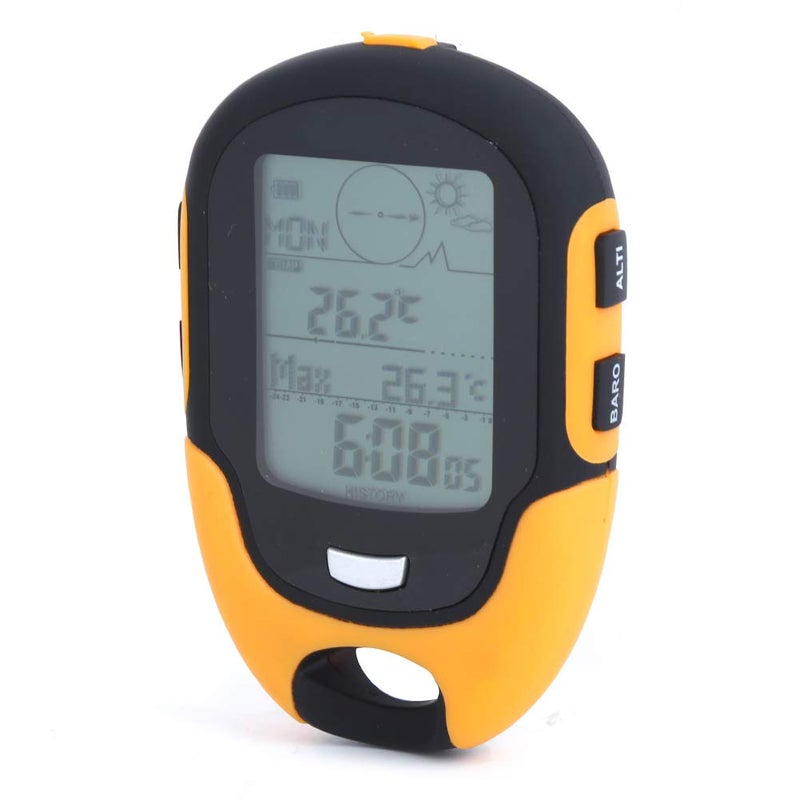 Keenso Electronic Altimeter, FR510 ABS IPX4 Outdoor NavigationAltitude MeterTemperature Humidity CompassWeatherTrend IndicatorAltitude measurementBarometer - Image 1
