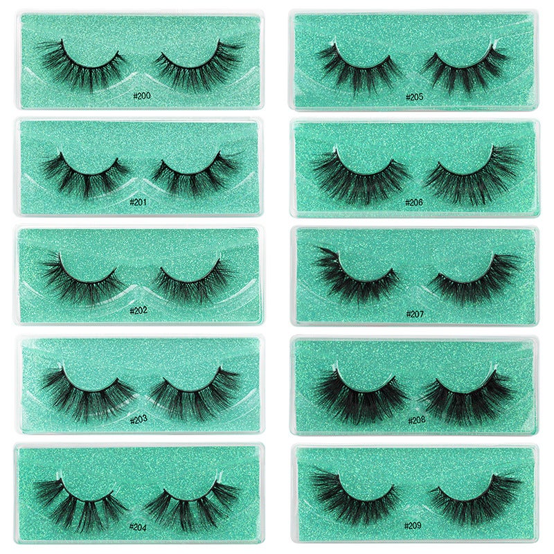 3D Faux Mink Fur False Eyelashes with Colorful Base Card - Natural and Dense Lashes - Image 5