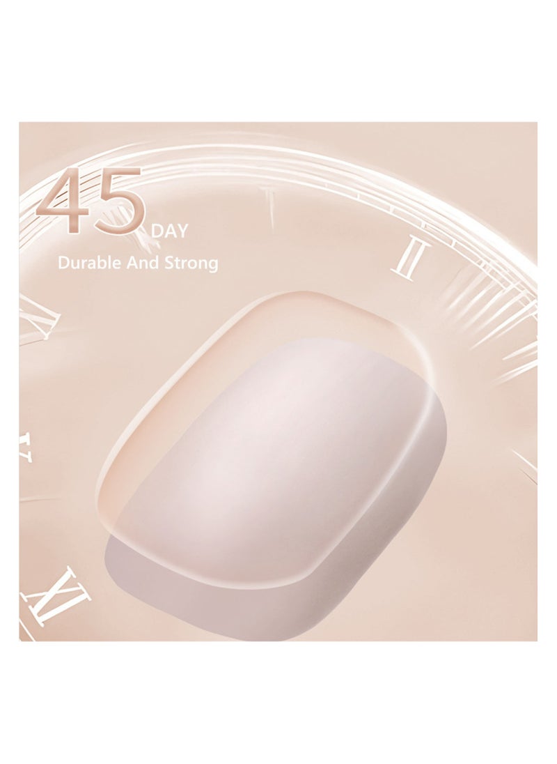 Miss Gooey Top Coat Gel Matte Nail Clear No Wipe Top Coats Nail Polishes Quick Dry UV LED Paint High Gloss Shiny Long Lasting Glossy Vegan Volumizing Stain Resistant Prevent Discoloration Nature Strong 15ml  - Image 4