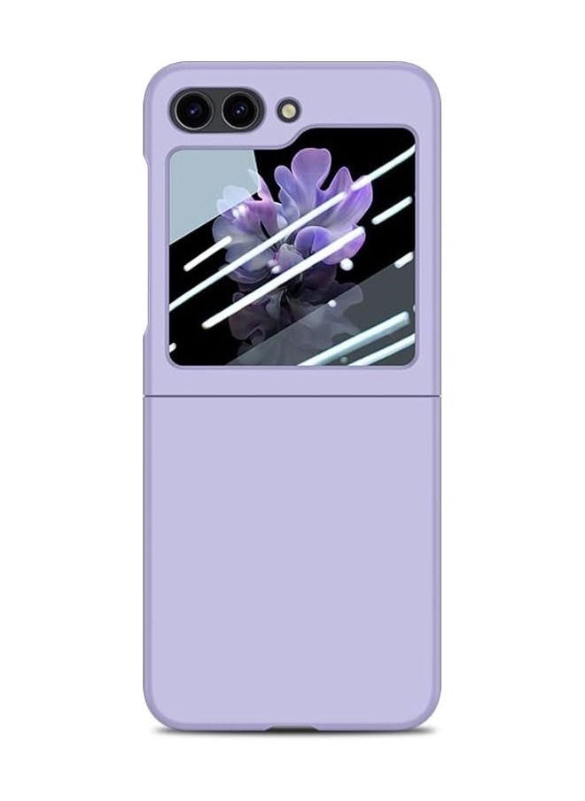 Generic - Galaxy Z Flip 5 Case Cover, Ultra-Thin Anti-Drop Shockproof Protective Phone Case Hard PC Hard Cover for Samsung Galaxy Z Flip5 5G(Purple) - Image 1