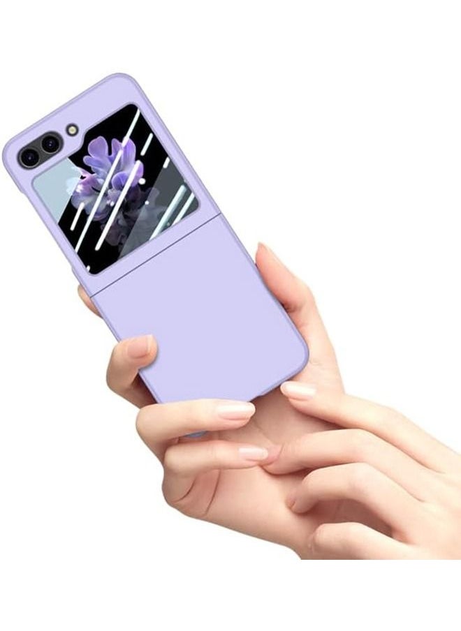 Generic - Galaxy Z Flip 5 Case Cover, Ultra-Thin Anti-Drop Shockproof Protective Phone Case Hard PC Hard Cover for Samsung Galaxy Z Flip5 5G(Purple) - Image 1