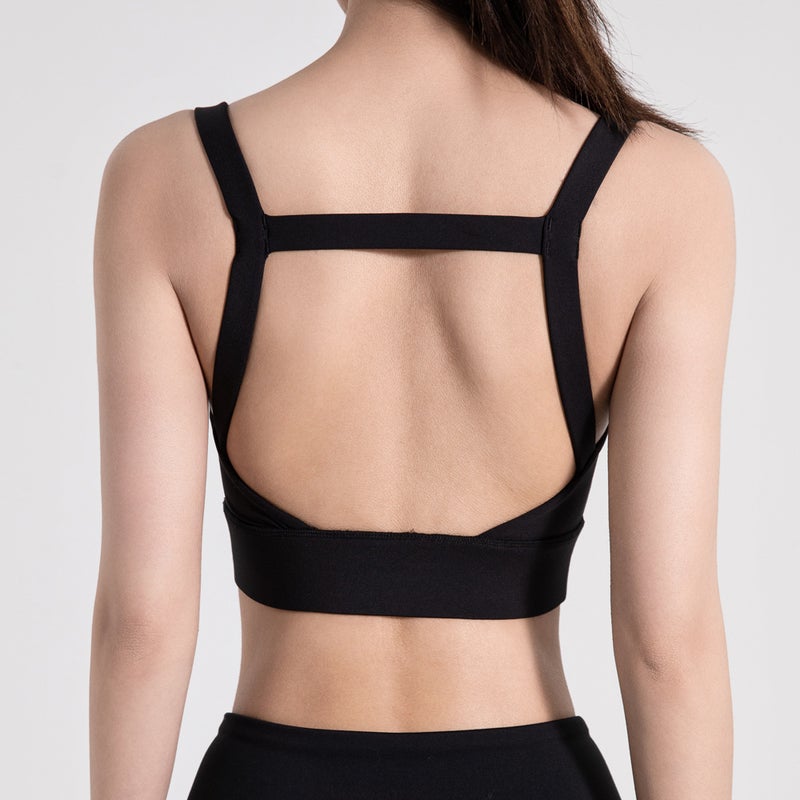 Generic High-Intensity Sports Bra Yoga Tank Black