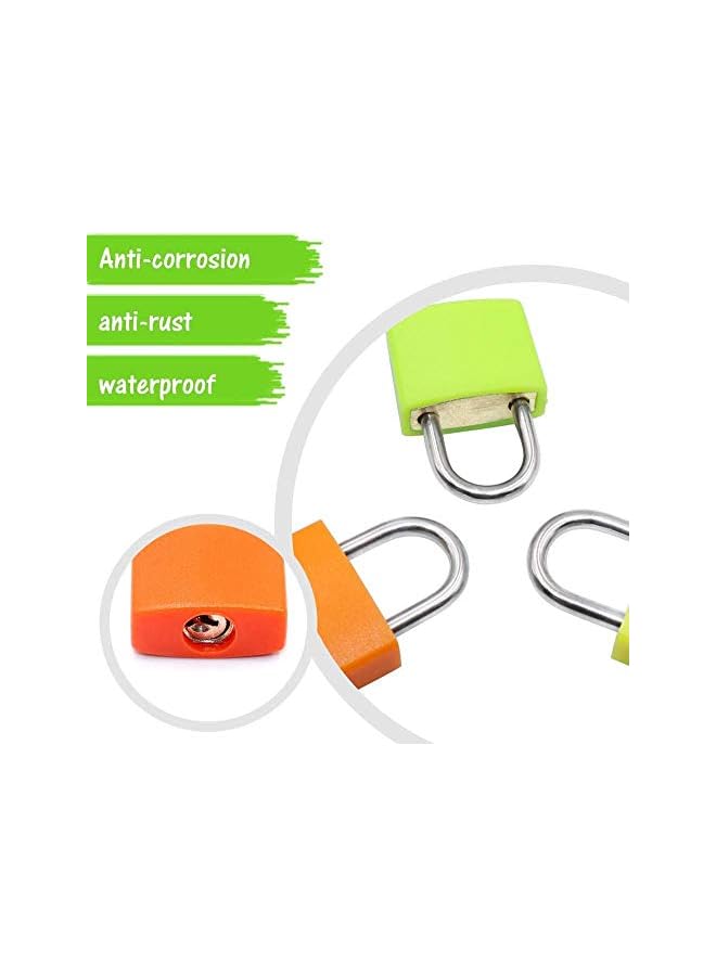 PROMASS PROMASS Padlock (8 Pack) Small Mini Key Locks for Luggage Lock, Backpack, Gym Locker Lock, Suitcase Lock, Classroom Matching Game and More  - Image 2