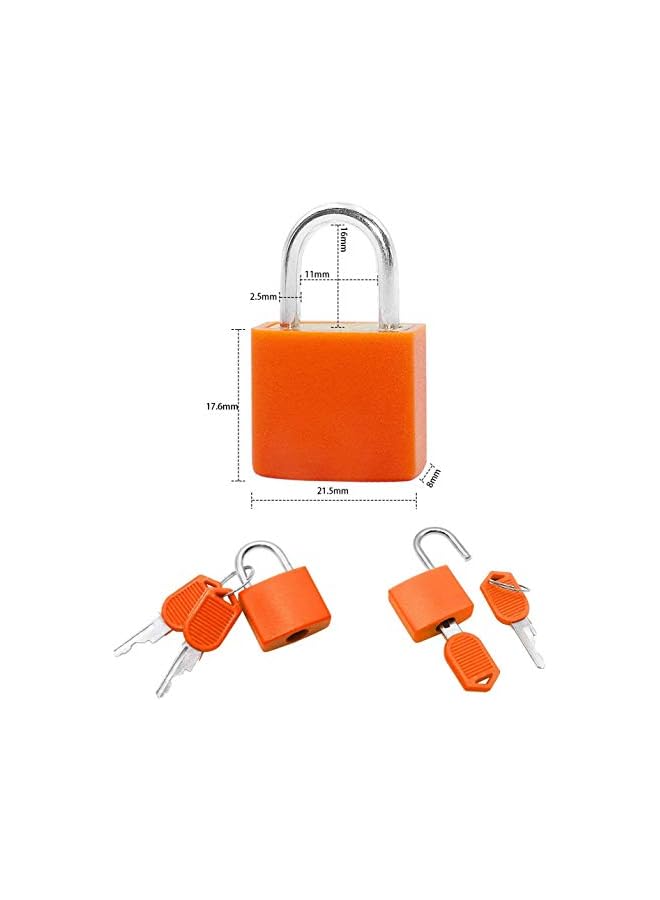 PROMASS PROMASS Padlock (8 Pack) Small Mini Key Locks for Luggage Lock, Backpack, Gym Locker Lock, Suitcase Lock, Classroom Matching Game and More  - Image 4