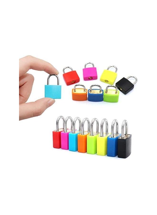 PROMASS PROMASS Padlock (8 Pack) Small Mini Key Locks for Luggage Lock, Backpack, Gym Locker Lock, Suitcase Lock, Classroom Matching Game and More  - Image 3