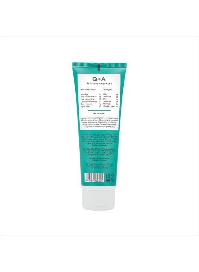 Q+A Niacinamide Gentle Exfoliating Cleanser, 125ml - Image 2