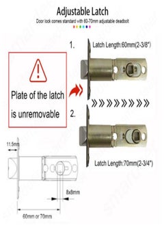 AGYMNX Tuya WIFI Smart Fingerprint Lock Biometric Electronic Door Lock Smart Life APP Remote Unlock Keyless USB Emergency Charge  - Image 5