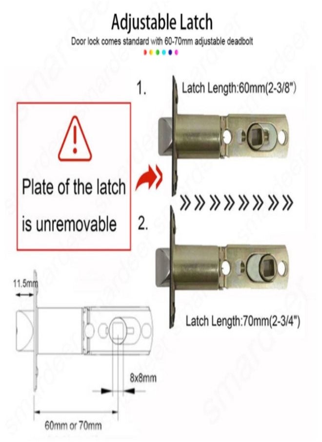 AGYMNX - Tuya WIFI Smart Fingerprint Lock Biometric Electronic Door Lock Smart Life APP Remote Unlock Keyless USB Emergency Charge - Image 1
