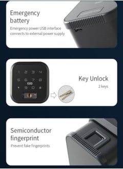 AGYMNX Tuya WIFI Smart Fingerprint Lock Biometric Electronic Door Lock Smart Life APP Remote Unlock Keyless USB Emergency Charge  - Image 4