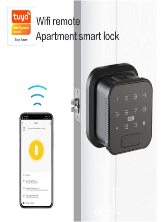 AGYMNX - Tuya WIFI Smart Fingerprint Lock Biometric Electronic Door Lock Smart Life APP Remote Unlock Keyless USB Emergency Charge - Image 1