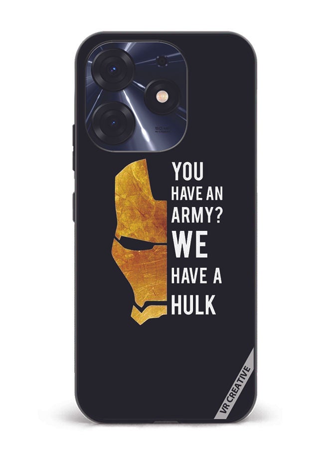 VR CREATIVE Protective Case Cover For Tecno Spark 10 Pro Hulk Caption Design Multicolour - Image 1