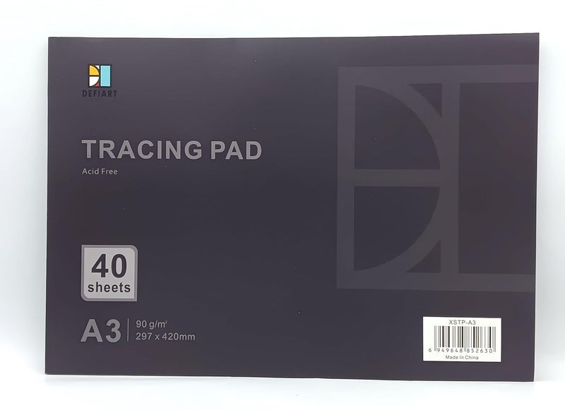 Goldleaf A3 Tracing Paper Pad - 40 Sheets, 90G/m, Light Up, Translucent, Sketching, DIY Crafts, Painting Works - Image 1