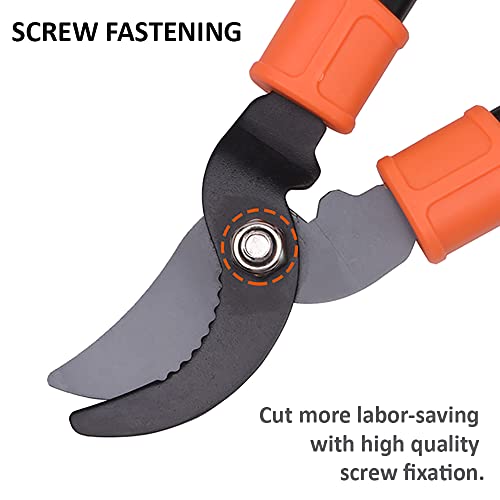 Harden 15" Professional Mini By-Pass Pruner - 4mm High Carbon Steel Blade, Teflon Cutting Blade, Comfortable Rubber Handle - 630501 - Image 4