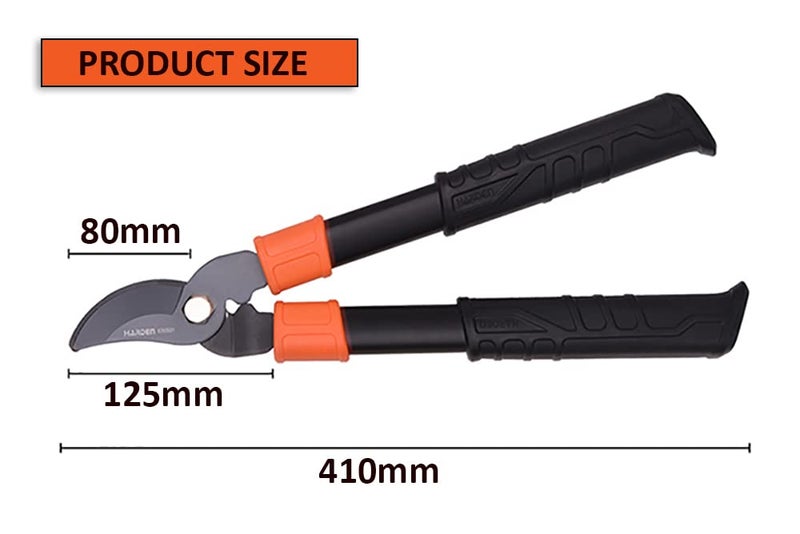 Harden 15" Professional Mini By-Pass Pruner - 4mm High Carbon Steel Blade, Teflon Cutting Blade, Comfortable Rubber Handle - 630501 - Image 2