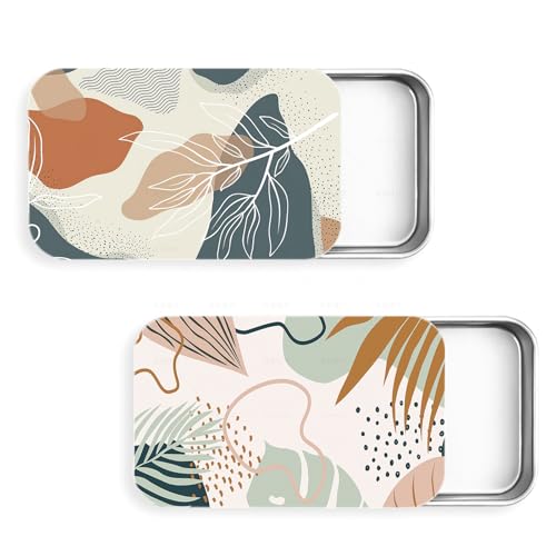 Gerkia 2Pack Travel Floss Picks Case, Refillable Portable Floss Pick Holder and Dispenser, Small Tin Box Containers. - Image 1
