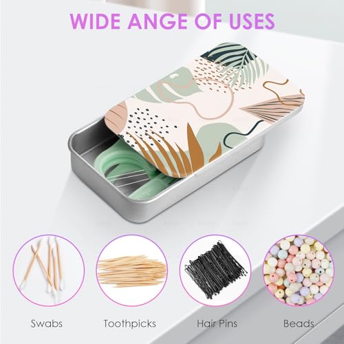 Gerkia 2Pack Travel Floss Picks Case, Refillable Portable Floss Pick Holder and Dispenser, Small Tin Box Containers. - Image 3
