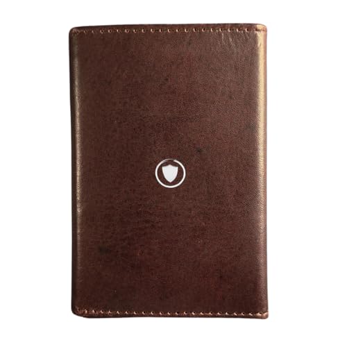Bracevor Premium Popup Card Holder Trifold Leather Wallet for Men Women - Auburn |4 Pockets+ID Window+Currency Slot + Coin Pocket | RFID & NFC Blocking | Magnetic Closure - Image 1