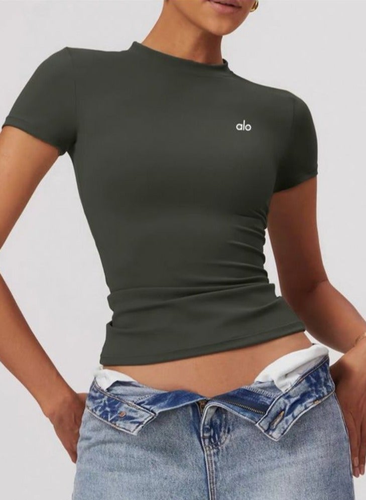 ALO Lady Sports Short Sleeve Quick Drying