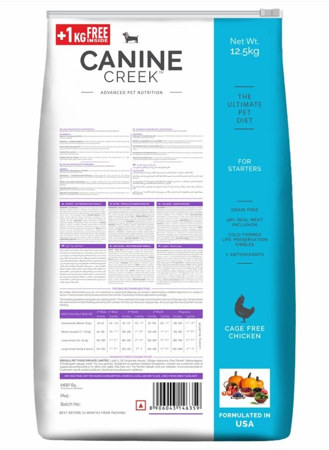 Canine Creek - Starter Dry Dog Food Ultra Premium 13.5kg - Image 1