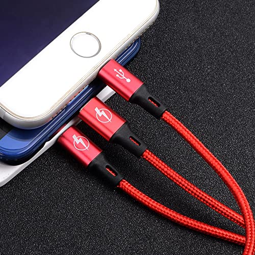 SOOPII 3 in 1 Multi USB Charging Data Cable for Car, Office, Traveling and Home - 1.2 Meter Long, 2.1 A Output, Charges 3 Phone at Same time(Compatible with Apple iPhone, Micro and C Type) - Image 5