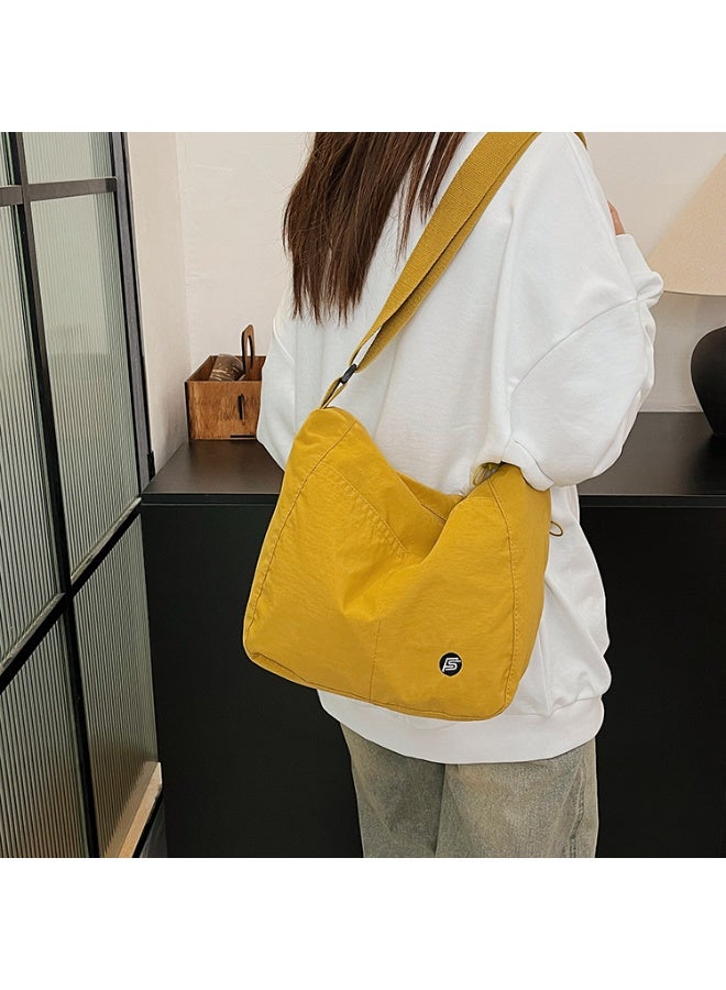 Solid Color Waterproof Nylon Crossbody Bag, Large Capacity Shoulder Bag for Women, Students, and Daily Commute - Image 4