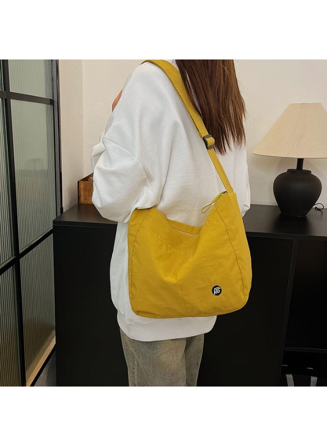 Solid Color Waterproof Nylon Crossbody Bag, Large Capacity Shoulder Bag for Women, Students, and Daily Commute - Image 3