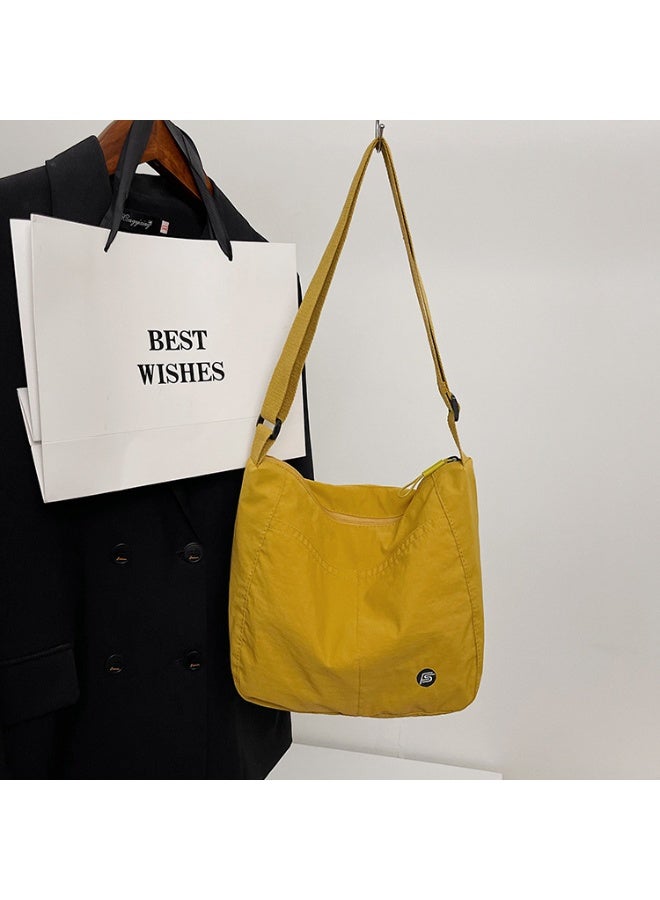 Solid Color Waterproof Nylon Crossbody Bag, Large Capacity Shoulder Bag for Women, Students, and Daily Commute - Image 5