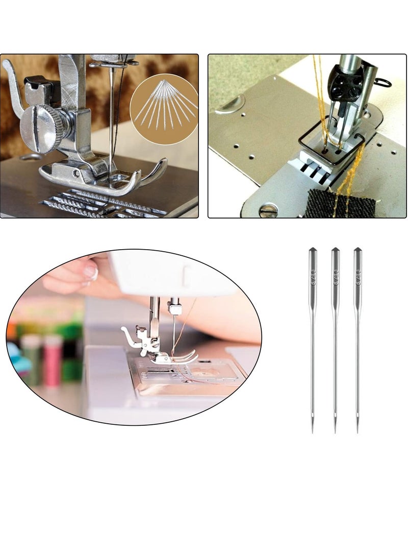 Zikra Sewing Machine Needles, Household 65/9 75/11 90/14 100/16 110/18 Universal Each Model 10pcs with a Needle Threader Suitable for Domestic Heavy Duty Sewing Machine and Wide Range of Fabrics (50pcs) - Image 4