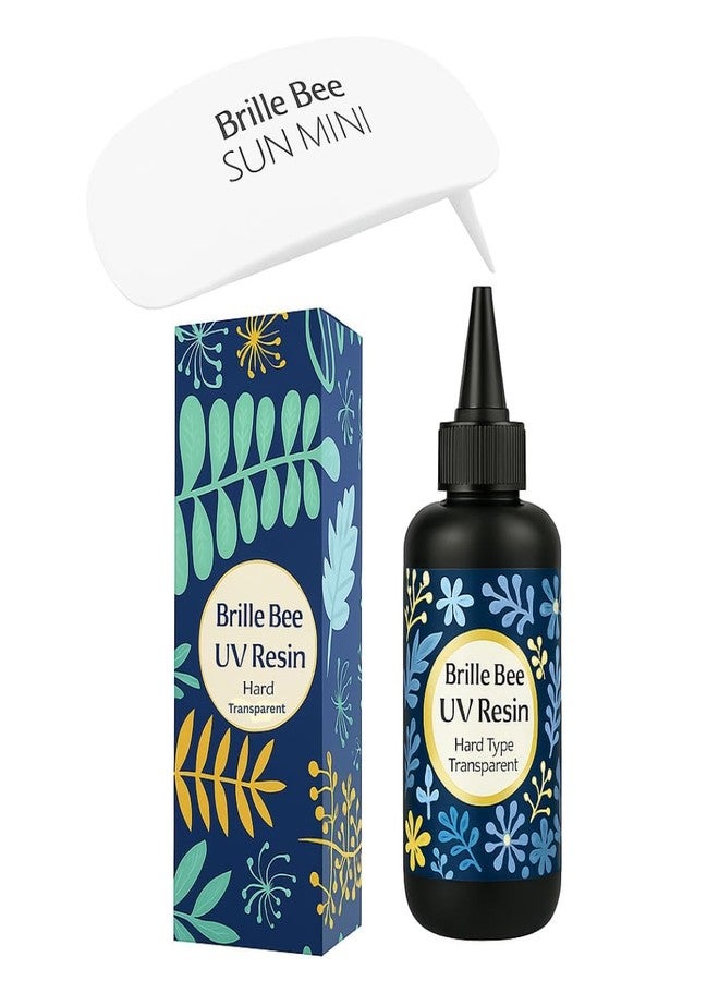 Brille Bee Crystal Clear Hard UV Resin Upgraded Formula Ultraviolet Fast Curing Resin for Jewelry Making Craft Decoration Hard Transparent Glue Resin Casting & Coating With UV LED Sun Lamp (50gram) - Image 1