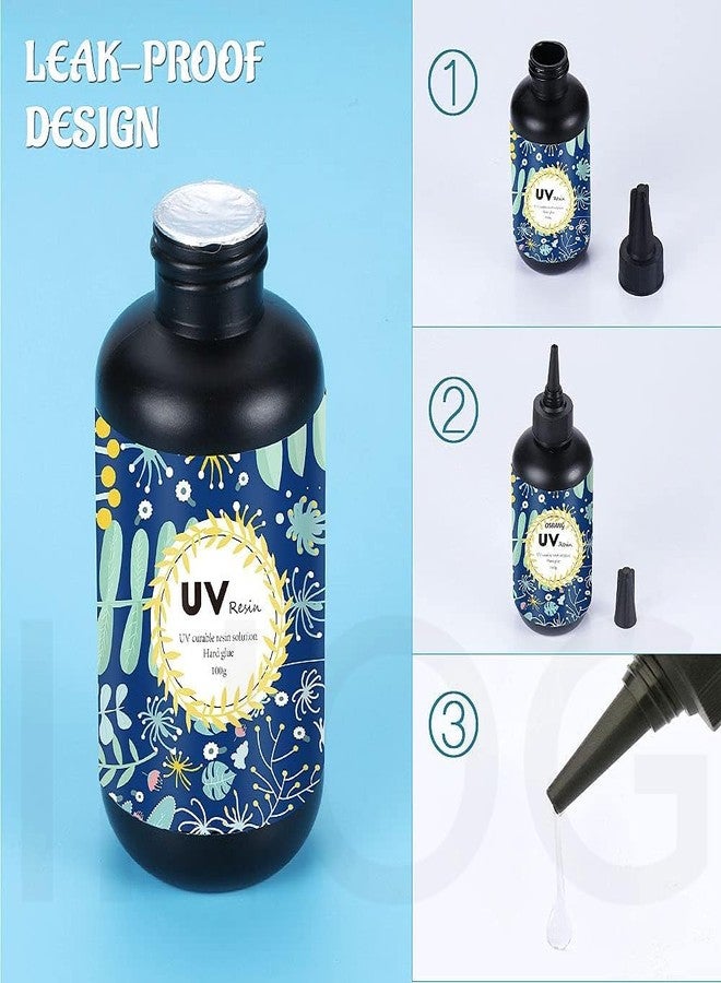 Brille Bee Crystal Clear Hard UV Resin Upgraded Formula Ultraviolet Fast Curing Resin for Jewelry Making Craft Decoration Hard Transparent Glue Resin Casting & Coating With UV LED Sun Lamp (50gram) - Image 3