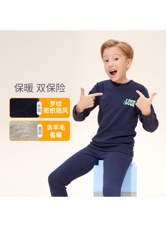Long time companion double-layer Warmth Thickened Thermal Underwear Set For Boys & Girls - Image 3
