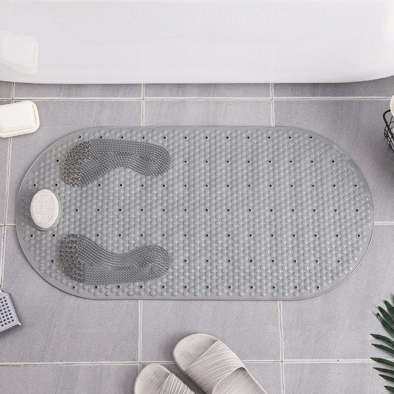 🚽 سجادة أرضية للدش غير قابلة للانزلاق من في سي بنقشة تصريف المياه - Image 3
