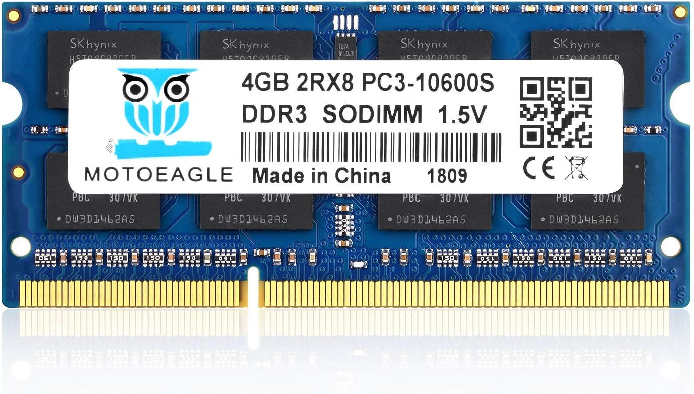 تسوق Motoeagle وذاكرة 4GB 2RX8 PC3-10600S، 4GB DDR3 1333Mhz SO