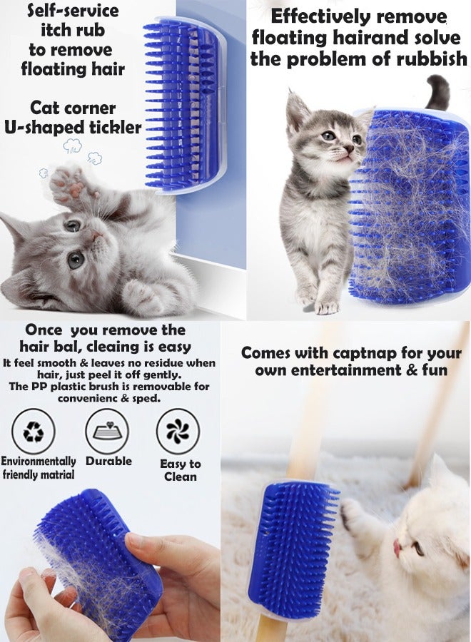 زي سي إم - هابي مجموعة من 3 قطع من أدوات خدش القطط - أمشاط تدليك ذاتية العناية متعددة الألوان، وأدوات مضادة للحكة، وخدوش شعر الزوايا - Image 3
