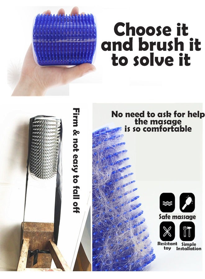 زي سي إم - هابي مجموعة من 3 قطع من أدوات خدش القطط - أمشاط تدليك ذاتية العناية متعددة الألوان، وأدوات مضادة للحكة، وخدوش شعر الزوايا - Image 5