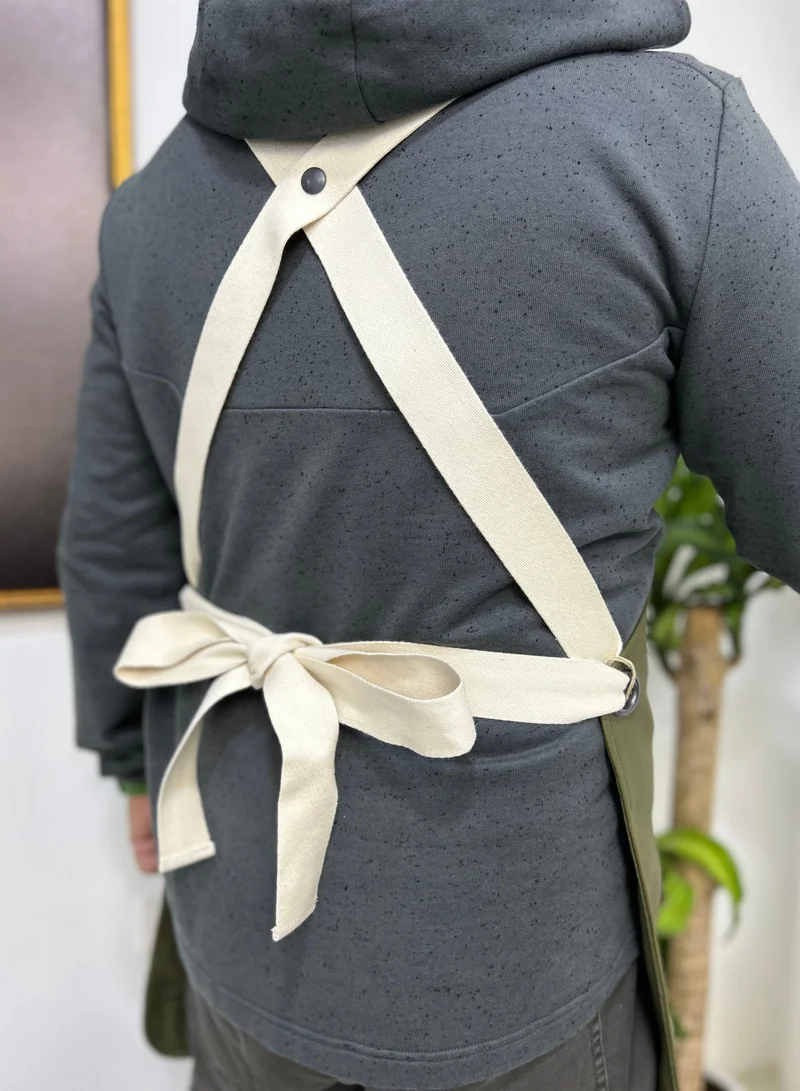 Yako & Co Leather Apron – Soft (made in Portugal) Olive