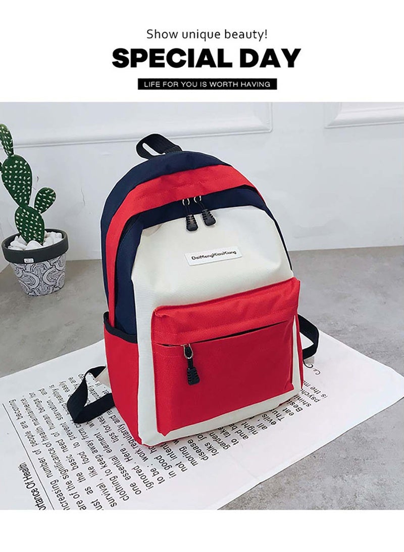 Fashion Backpack Travel Commuter Backpack Light Student Schoolbag 39*28*12cm - Image 5