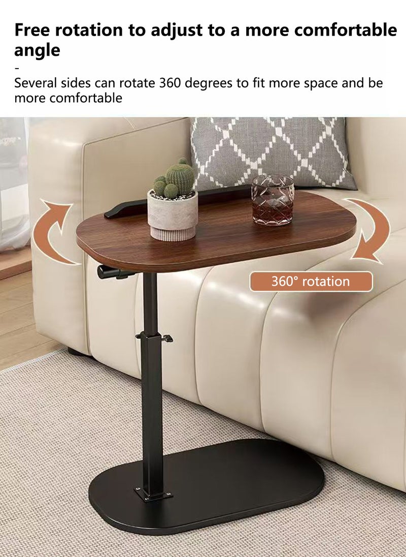 Sharpdo - Nordic Retro Sofa Lifting Side Table, Movable Living Room Corner Sofa Side Table Small Side Table 40*30*40-80cm - Image 1