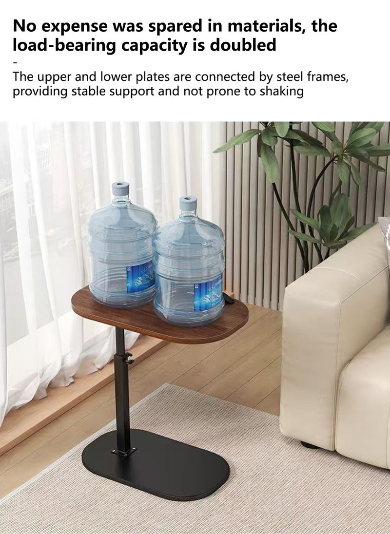 Sharpdo - Nordic Retro Sofa Lifting Side Table, Movable Living Room Corner Sofa Side Table Small Side Table 40*30*40-80cm - Image 1