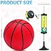 Oleitodh 42Pcs 5 Mini Basketball Set PVC Small Basketballs for Over The Door Hoop Games Party Favors IndoorOutdoor Play Adults Kids Pool Beach Colorful - Image 4
