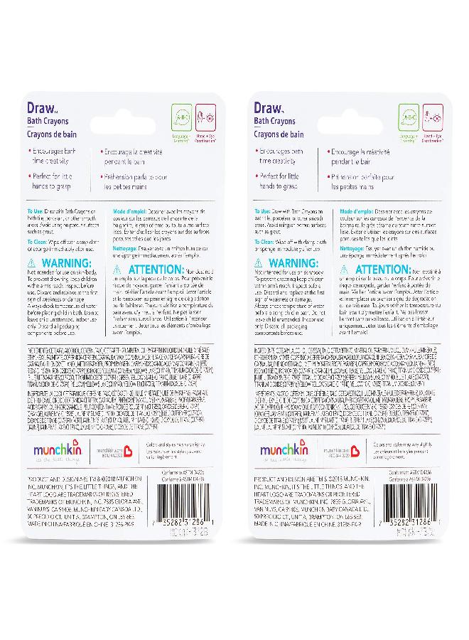 Munchkin® Draw™ Bath Crayons Toddler Bathtub Toys, Non-Toxic and Washable, For Kids 36 Months and Up, 10 Count - Image 5