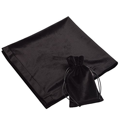 BLESSUME Wizard Tarot Table Cloth and Pouch Blue Square Divination Tarot Cloth Black - Image 3