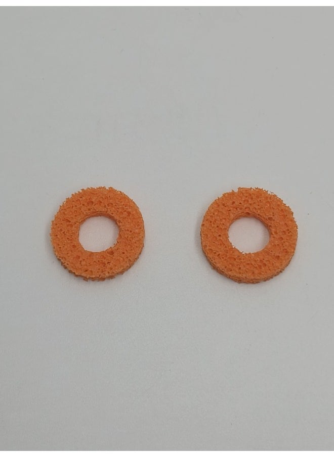 Generic - LegionGoPS4PS5PROXBOXROGPSPortal Rocker Feel Enhancement Buffer Ring Large Quantity Discount-Product Color:A Pair Of Orange Rubber - Image 1
