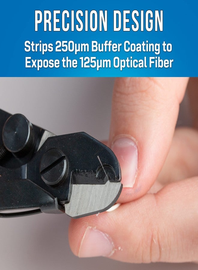 جونارد تولز جهاز تجريد الألياف الضوئية جونارد JIC-125 بمقبض بلاستيكي أصفر مغموس، بطول 5-3/16 بوصة - Image 2